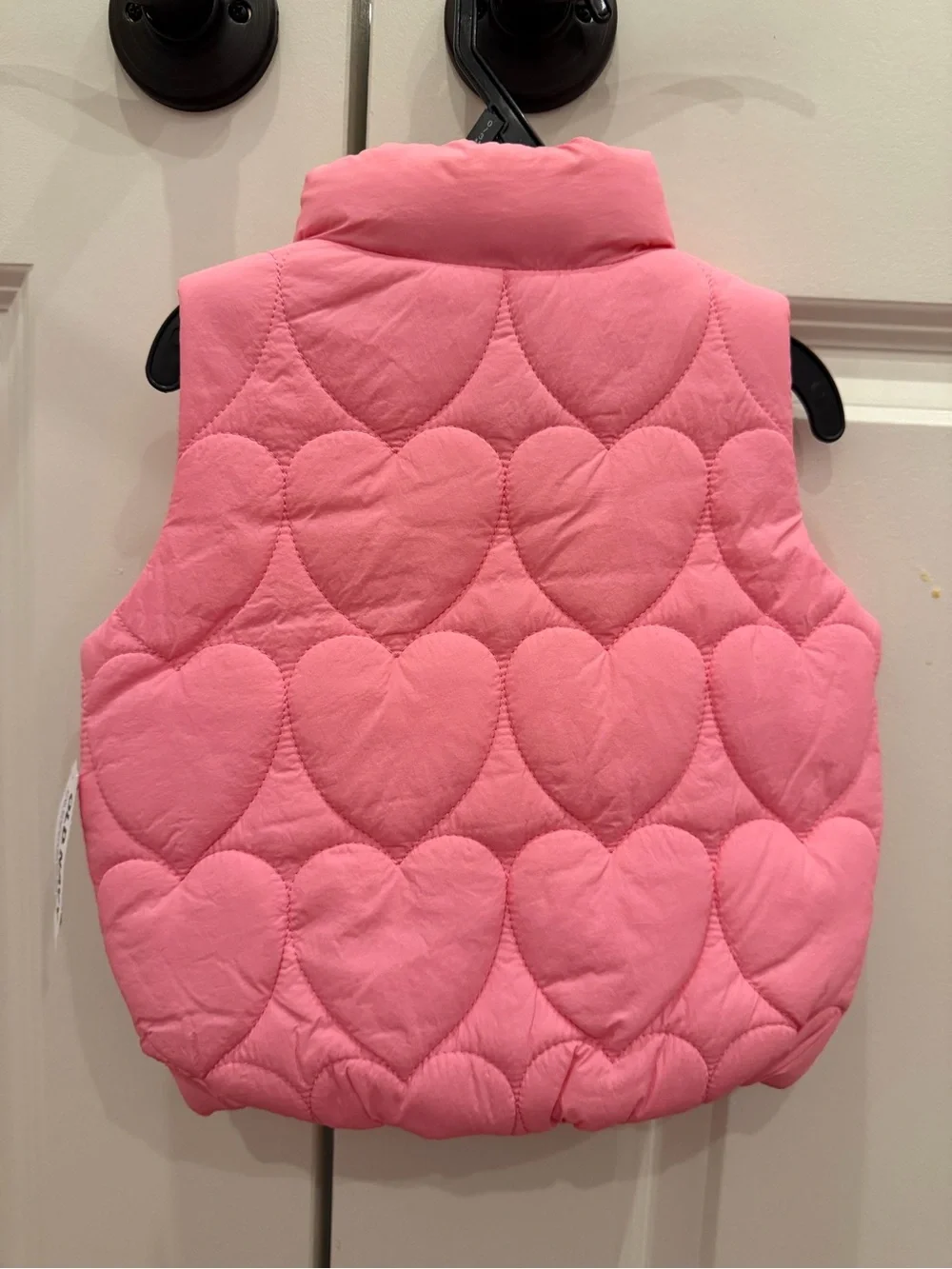 Girls' Old Navy Pink Quilted Heart Puffer Vest - NWT never worn